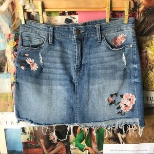 Tinseltown Mini Denim Skirt